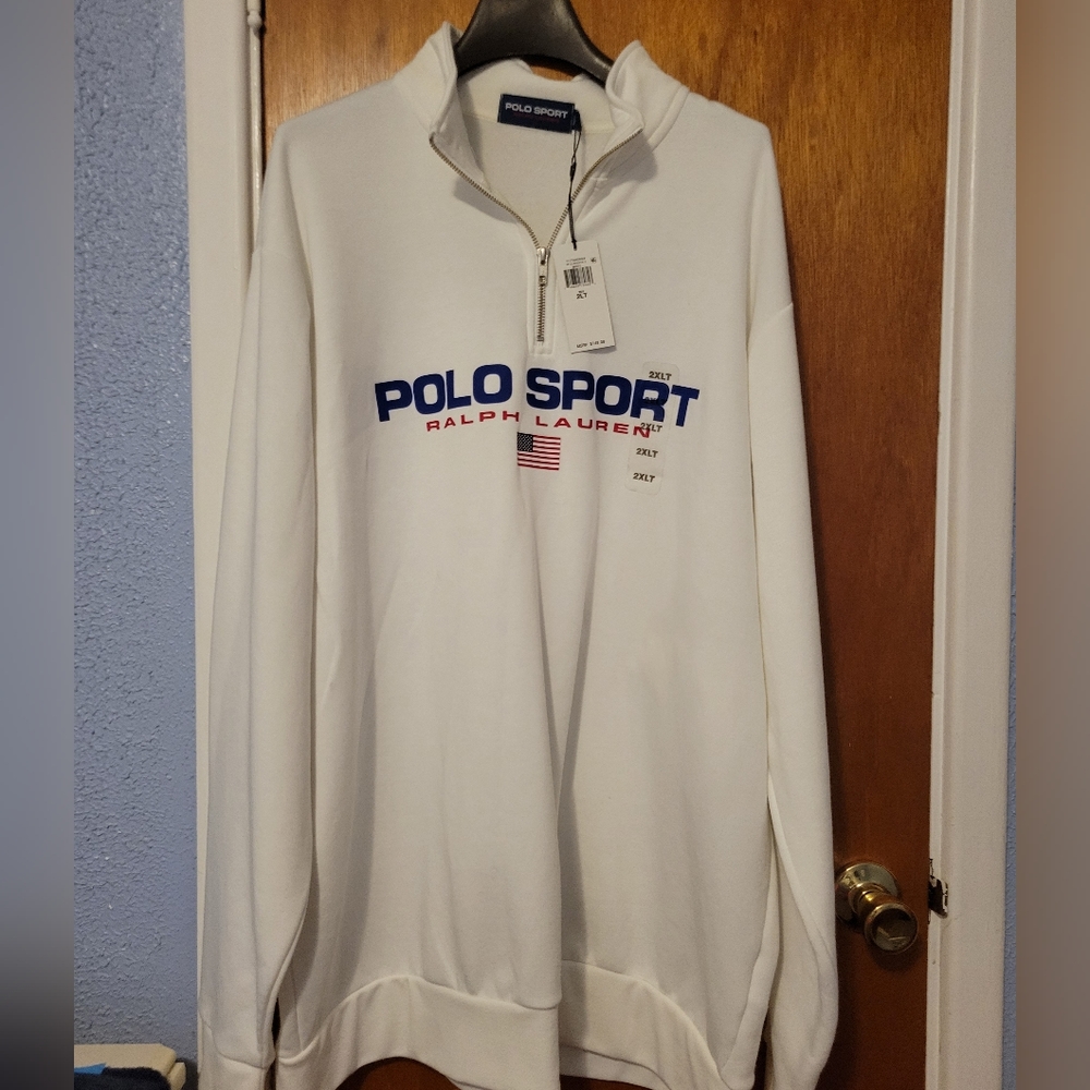 Polo sport 1/4 zip pullover with tags